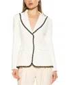 Alexia Admor Contrast Embroidered Blazer