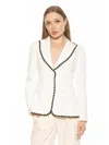 Alexia Admor Contrast Embroidered Blazer In Multi