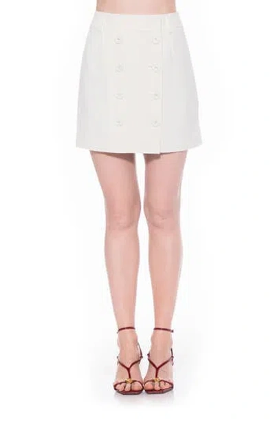 Alexia Admor Jinny High Rise Double Button Miniskirt