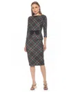 Alexia Admor Joyce Sheath Midi Dress In Multi