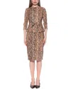 Alexia Admor Joyce Sheath Midi Dress In Brown