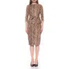 Alexia Admor Joyce Sheath Midi Dress In Brown