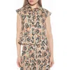 Alexia Admor Juniper Button-up Shirt In Beige Multi