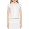 Alexia Admor Juniper Button-up Shirt In Ivory