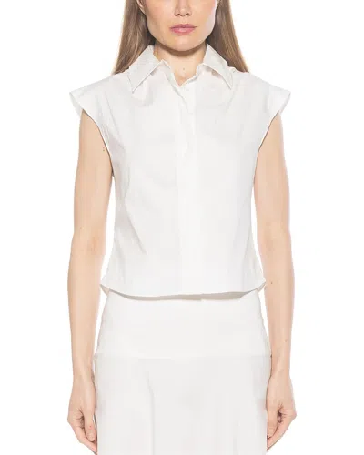 Alexia Admor Juniper Button-up Shirt In Ivory