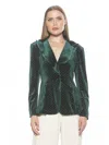 Alexia Admor Women's Kai Studded Velvet Blazer In Gold