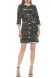 Alexia Admor Kate Dress In Black Multi