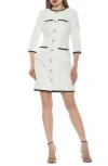 Alexia Admor Long Shirtdress In Ivory