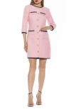 Alexia Admor Women's Kairo Tweed Mini Dress In Pink