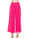 Alexia Admor Women's Kari Pleated Wide Leg Pants In Pink