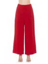 Alexia Admor Women's Kari Pleated Wide Leg Pants In Red