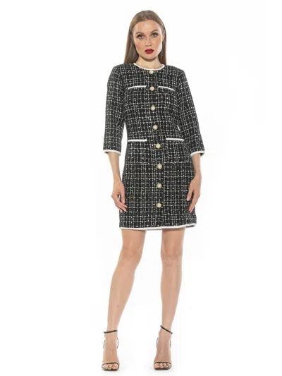 Alexia Admor Kate Dress In Black Multi