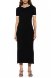 Alexia Admor Women's Keiko Rib Knit Midi Sheath Dress In Black