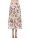 Alexia Admor Kesia Midi Chiffon Pleated Skirt In Pink