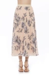 Alexia Admor Kesia Midi Chiffon Pleated Skirt In Pink