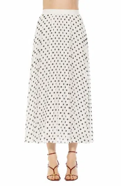 Alexia Admor Kesia Midi Chiffon Pleated Skirt In Yellow