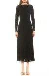 Alexia Admor Khaite Long Sleeve Midi Dress In Black