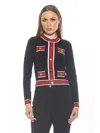 Alexia Admor Kiley Stripe Crop Sweater In Multi