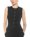 Alexia Admor Kinsley Vest Top In Black