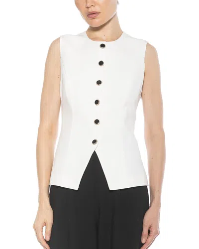 Alexia Admor Kinsley Vest Top In Ivory