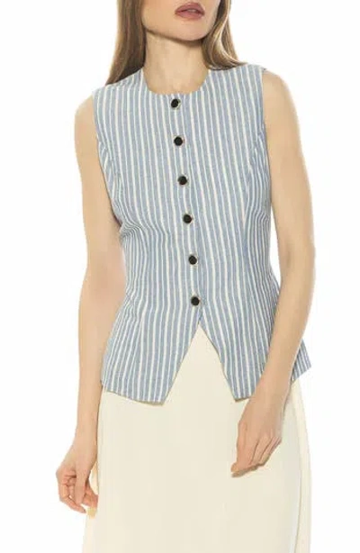 Alexia Admor Kinsley Vest Top In Blue