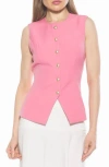 Alexia Admor Kinsley Vest Top In Pink