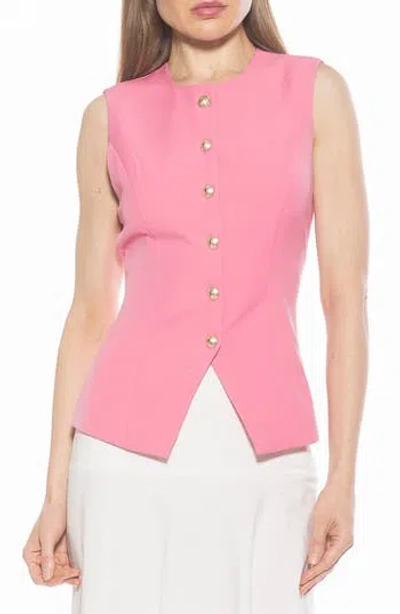 Alexia Admor Kinsley Vest Top In Pink