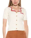 Alexia Admor Kith Knit Button Top