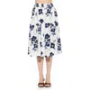 Alexia Admor Kliene Floral Smocked A-line Skirt In Ivory Floral