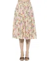 Alexia Admor Mabel Floral Midi Skirt In Pink