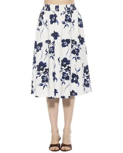 ALEXIA ADMOR ALEXIA ADMOR KLIENE LINEN-BLEND SKIRT