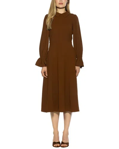 Alexia Admor Lana Fit & Flare Dress In Brown