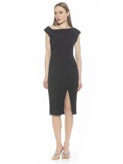 Alexia Admor Lavender Dress In Black