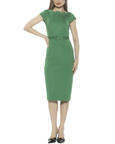 Alexia Admor Lavinia Midi Sheath Dress In Green