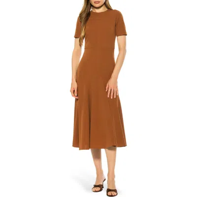 ALEXIA ADMOR ALEXIA ADMOR LENNOX KNIT MIDI DRESS