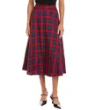 Alexia Admor Leonie Plaid A-line Skirt In Red