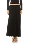 Alexia Admor Lia Low Rise Maxi Skirt In Black