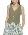 Alexia Admor Liliana Button Front Vest
