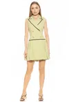 Alexia Admor Women's Lilyana Double Breasted Mini Coat Dress In Yellow
