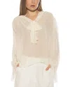 Alexia Admor Lin Blouse In Neutral
