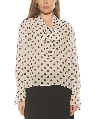 Alexia Admor Lin Blouse In Neutral