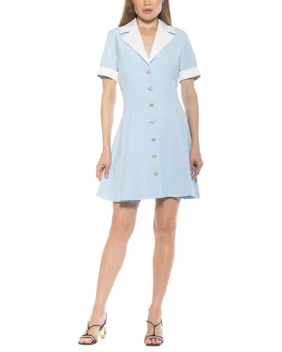 Alexia Admor Linus Collared Dress In Blue