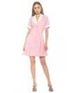 Alexia Admor Linus Collared Dress In Pink