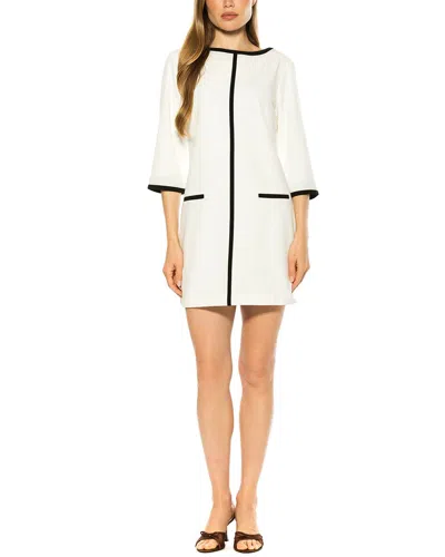 Alexia Admor Liora Bateau Neck Shift Dress In White