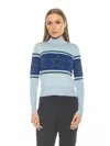 Alexia Admor Lisa Star Mock Neck Sweater In Multi
