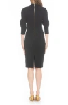 Alexia Admor Logan Mock Neck Sheath Dress In Black