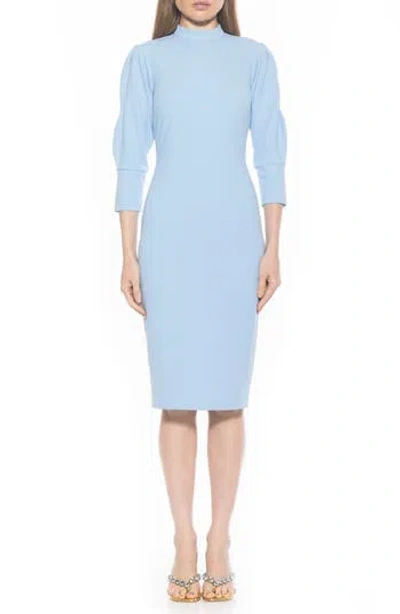 ALEXIA ADMOR ALEXIA ADMOR LOGAN MOCK NECK SHEATH DRESS