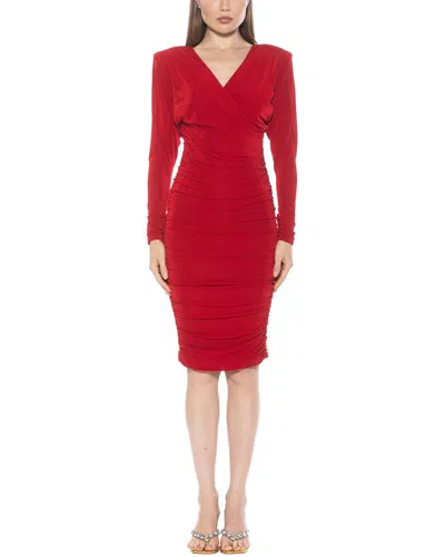 Alexia Admor Long Sheath Dress Red Red