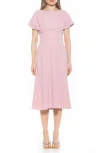 Alexia Admor Lottie Dolman Sleeve Dress In Pink