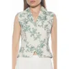 Alexia Admor Luisa Cotton & Linen Vest